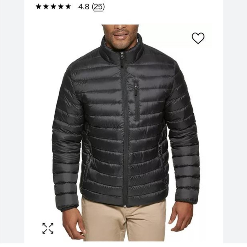 Club Room Black Puffer Jacket